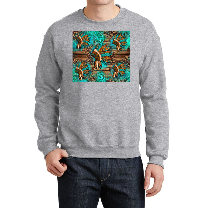 Indian Headdress Crewneck Sweatshirt | Artistshot