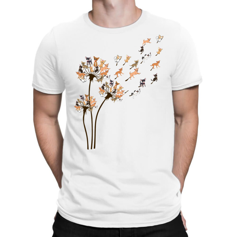 Chihuahua Dandelion Flower Fly Funny Dog Lover Long Sleeve T Shirt T-Shirt by wiltoban | Artistshot