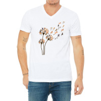 Chihuahua Dandelion Flower Fly Funny Dog Lover Long Sleeve T Shirt V-neck Tee | Artistshot