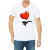 Stolen Heart   Black Hound V-neck Tee | Artistshot