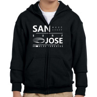 West Coast Blue Paradise Youth Zipper Hoodie | Artistshot