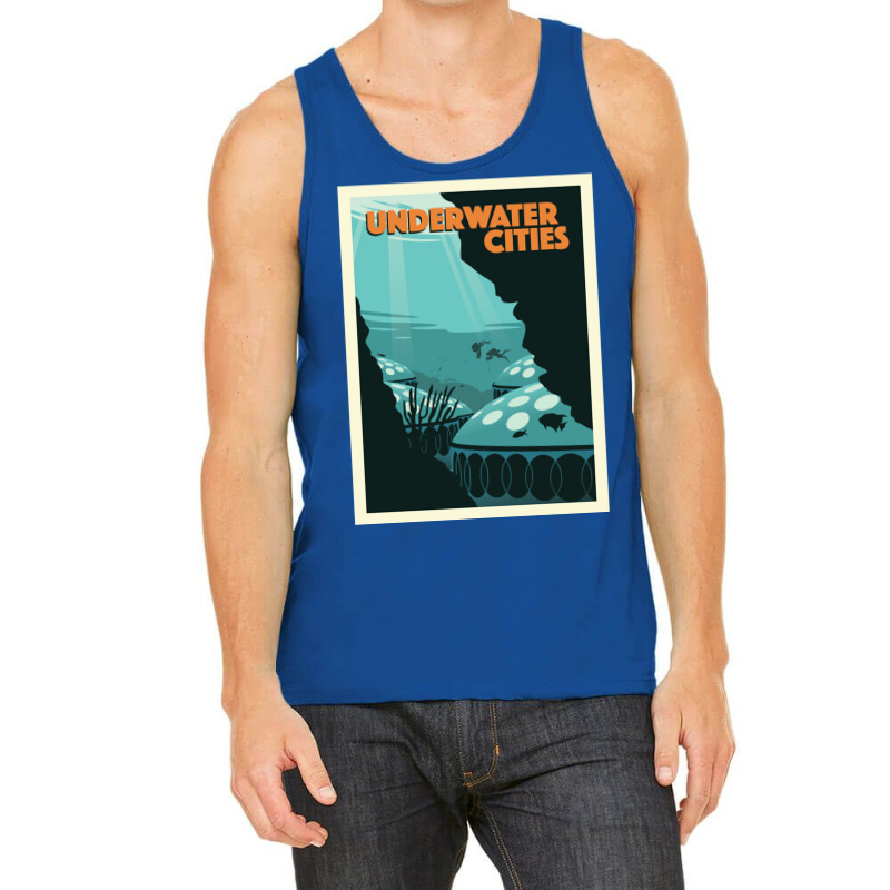 Underwater Cities Board Game  Minimalist Travel Poster Style   Gaming Tank Top by zuozuonauhelo | Artistshot