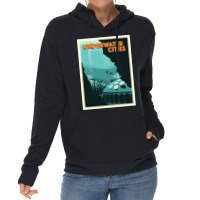 Underwater Cities Board Game  Minimalist Travel Poster Style   Gaming Lightweight Hoodie | Artistshot