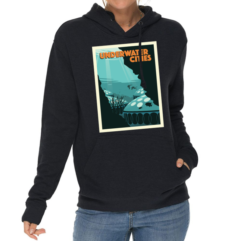 Underwater Cities Board Game  Minimalist Travel Poster Style   Gaming Lightweight Hoodie by zuozuonauhelo | Artistshot