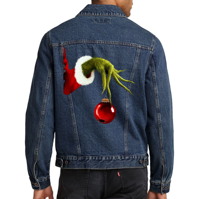 Who Stole Christmas   Grinchmas Men Denim Jacket by zogoehawan | Artistshot