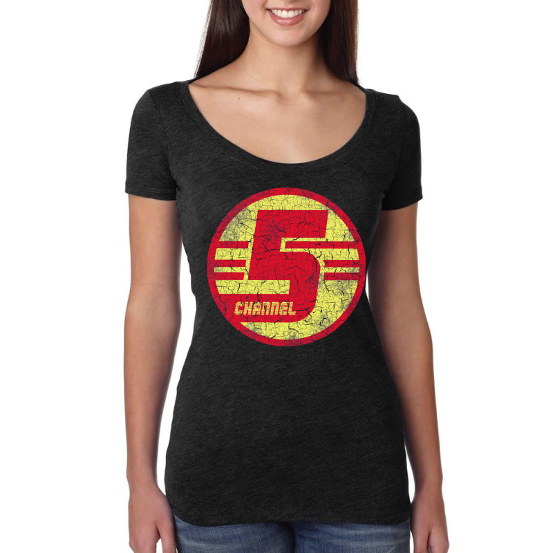 Channel 5 (tim And Eric Awesome Show Women's Triblend Scoop T-shirt by psarachaddyb | Artistshot