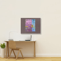 The Map Of Mathematics 1 Landscape Canvas Print | Artistshot