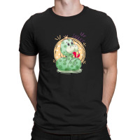 Cute Snake King With Flying Hearts Cartoon T-shirt | Artistshot