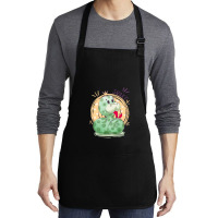 Cute Snake King With Flying Hearts Cartoon Medium-length Apron | Artistshot