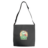 Cute Snake King With Flying Hearts Cartoon Adjustable Strap Totes | Artistshot