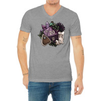 Witchy D20 Tabletop Rpg Gaming Dice V-neck Tee | Artistshot