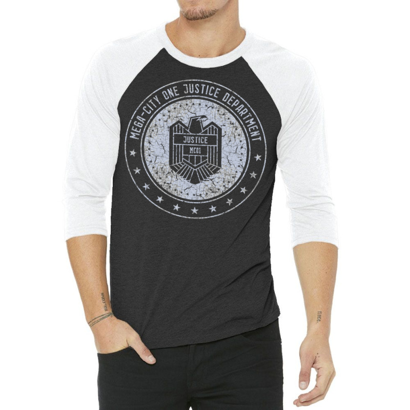 Mega City One Justice Department (dredd) 3/4 Sleeve Shirt by pletayanekee | Artistshot