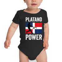 Platano Power Dominican Flag Baseball Rd Baby Bodysuit | Artistshot