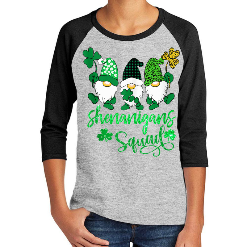 Funny Time For Shenanigans Squad St Patrick's Day Gnomes Tank Top Youth 3/4 Sleeve by matheeishilo | Artistshot