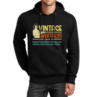 Vintage Waitress Waiter Restaurant Server Food Serving Unisex Hoodie | Artistshot