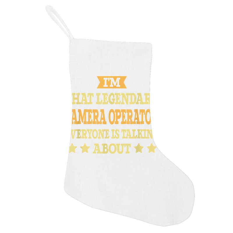 Camera Operator Job Title Employee Funny Camera Operator T Shirt Holiday Stocking | Artistshot