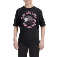 Womens Girl Likes Cute Opossums Ironic Saying Food Youth Tee | Artistshot