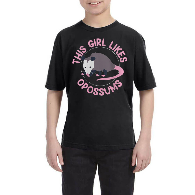 Womens Girl Likes Cute Opossums Ironic Saying Food Youth Tee | Artistshot