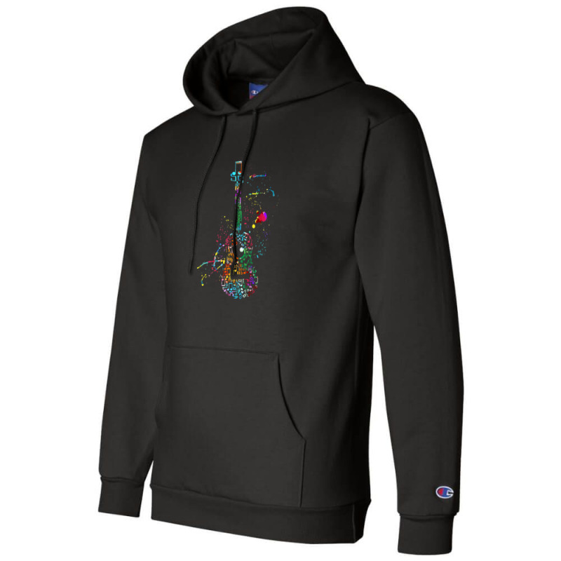 Guitar Music Instrument Champion Hoodie by FranklinTepper1 | Artistshot