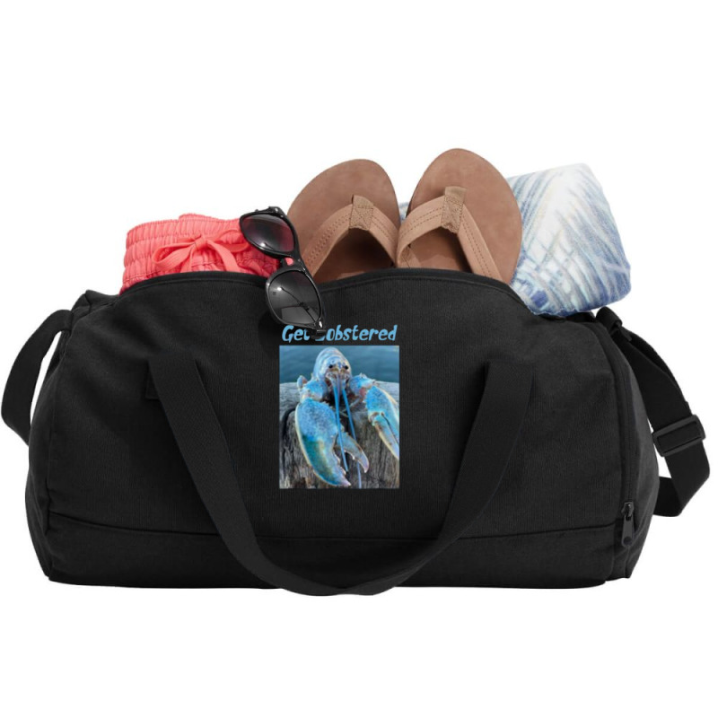 Funny Jumpscare Lobster Meme Blue Crustacean .png Duffel Bag | Artistshot