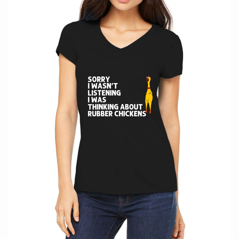 Rubber Chicken Men Women Rubber Chicken Costume Women's V-neck T-shirt | Artistshot