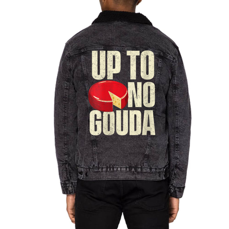 Custom Womens Up To No Gouda Food Dairy Cheese Lover Cheddar Brie Feta