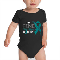 Womens Food Allergies Warrior I'm Fine Feather V-neck Baby Bodysuit | Artistshot