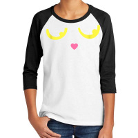 Funny Black Cat With Yellow Eyes Cute Kitten Tshir Black Cat T Shirt Youth 3/4 Sleeve | Artistshot