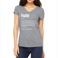 Faith Definition Funny First Name Humor Nickname T Shirt Women's V-neck T-shirt | Artistshot