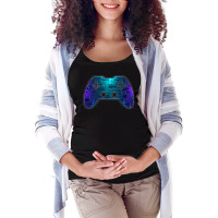 3d Abstract Blocks Pattern Gaming Gamer Abstract Gamepad Controller Vi Maternity Scoop Neck T-shirt | Artistshot