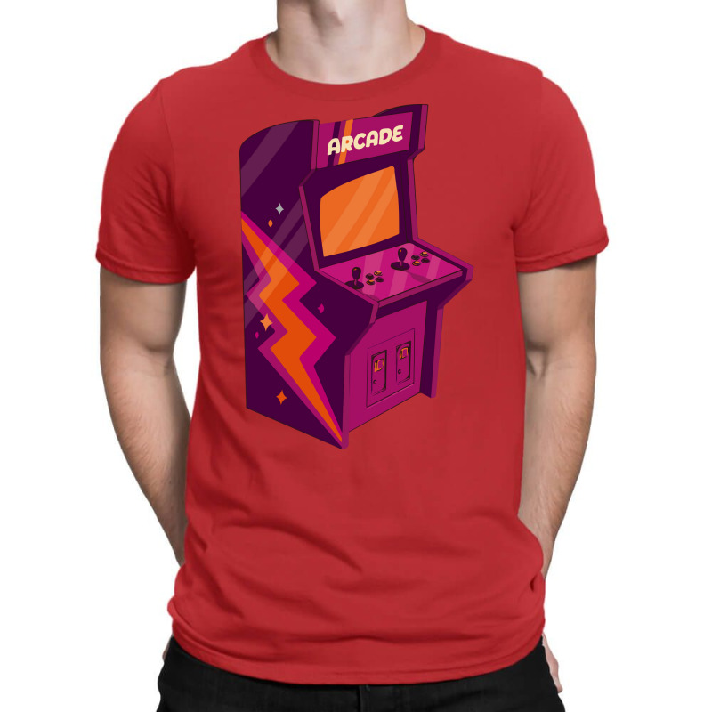 Cool Retro Arcade Machine With Funky 70s Graphics Nostalgia T-shirt | Artistshot