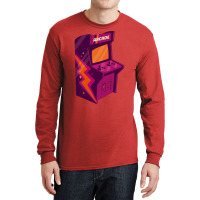 Cool Retro Arcade Machine With Funky 70s Graphics Nostalgia Long Sleeve Shirts | Artistshot