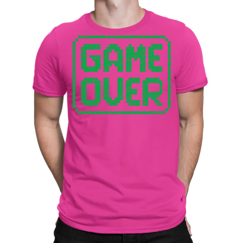 Game Over Green Worn Quote T-Shirt by peemotchalwe4 | Artistshot