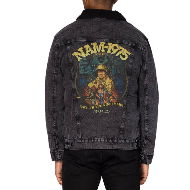 Nam1975 Back To The Nightmare 1990 Boy Unisex Sherpa-Lined Denim Jacket by wsletiguuri | Artistshot