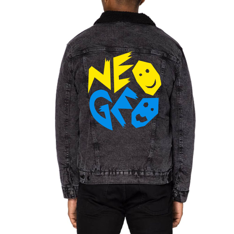 Neo Geo Retro Video Game Console Stars Unisex Sherpa-Lined Denim Jacket by wsletiguuri | Artistshot