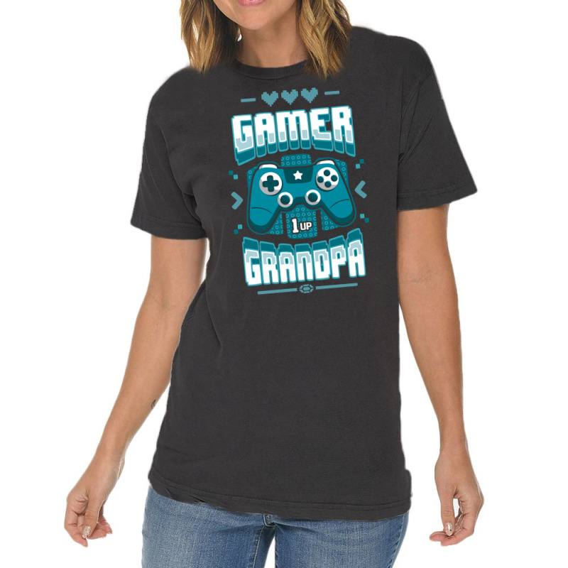 Gamer Grandpa Summer Vintage T-shirt | Artistshot