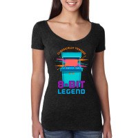 Retro Gamer 8bit Legend Arcade Pos Nostalgia Women's Triblend Scoop T-shirt | Artistshot