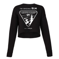 The Original Blm Est. 1946bureau Of Land Management White Cropped Sweater | Artistshot