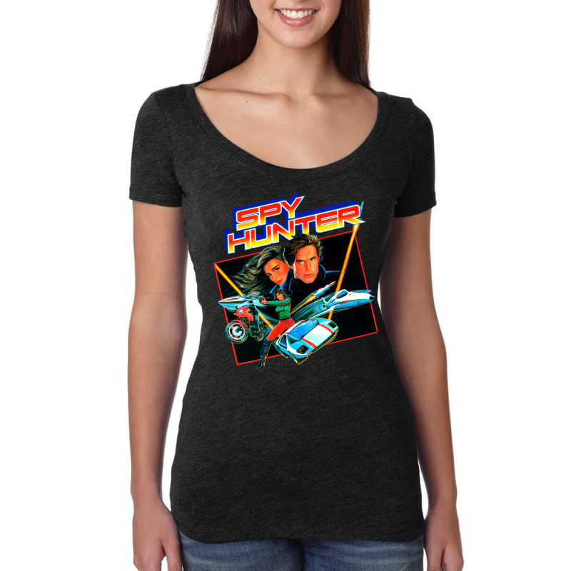 Mod1 Arcade Spy Hunter Video Game Love Women's Triblend Scoop T-shirt by csajlegims | Artistshot