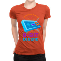 Retro Gamer 8bit Legend Gamepad Humor Ladies Fitted T-shirt | Artistshot