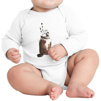 Chocolate Cookie Milkshake,cookies And Cream Smoothie Milksha Long Sleeve Baby Bodysuit | Artistshot