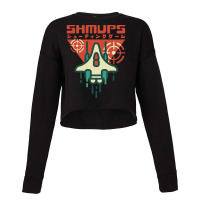 Shmup Shoot Em Up Games Japanese Retro Aesthetic Gamer Cropped Sweater | Artistshot