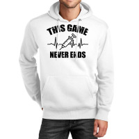 Gamer Quote Heartbeat Syringe This Game Never Ends Tumblr Unisex Hoodie | Artistshot