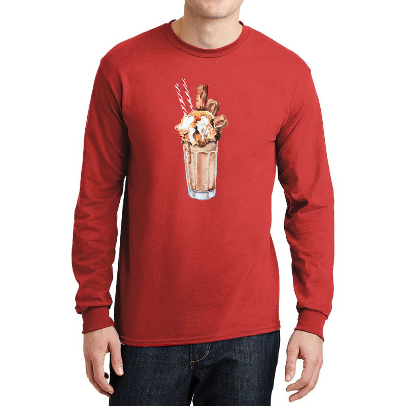 Chocolate Peanut Butter Milkshake , Peanut Butter Milkshake Wit Long Sleeve Shirts | Artistshot