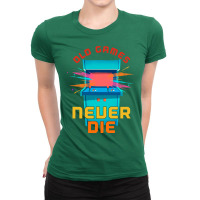 Retro Gamer Old Games Arcade Pos Ladies Fitted T-shirt | Artistshot