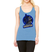 Blue Smart Shooter With A Sniper Riffle Yellow Racerback Tank | Artistshot