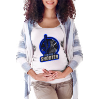 Blue Smart Shooter With A Sniper Riffle Yellow Maternity Scoop Neck T-shirt | Artistshot