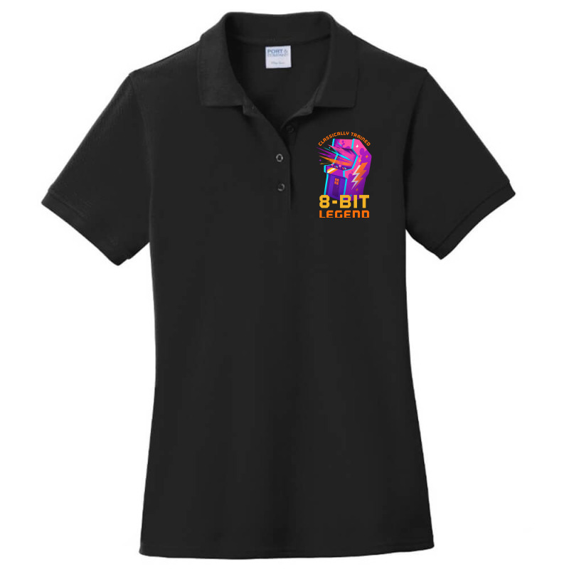 Retro Gamer 8bit Legend Arcade Pos Ladies Polo Shirt by foguelauezov1 | Artistshot