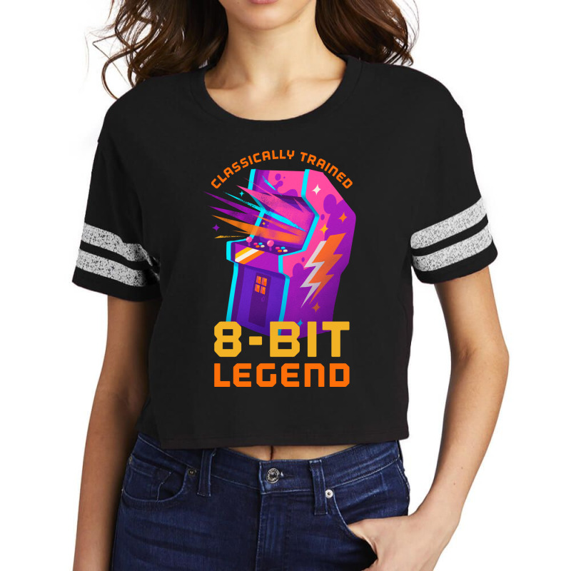 Retro Gamer 8bit Legend Arcade Pos Scorecard Crop Tee by foguelauezov1 | Artistshot