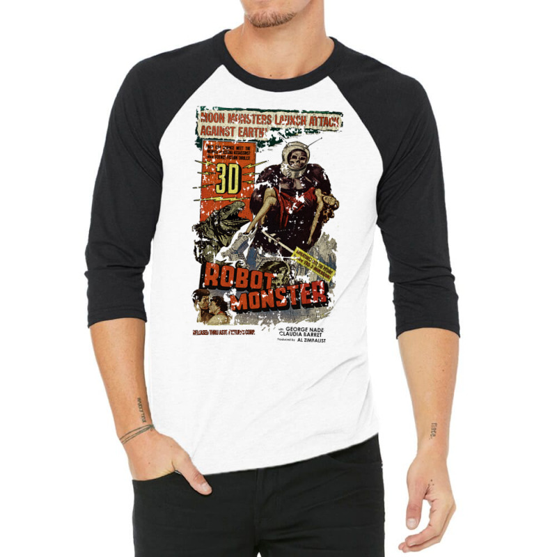 Robot Monster 3/4 Sleeve Shirt by roziercompe1 | Artistshot